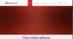 Desktop Screenshot of kadrovik.si