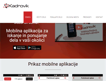 Tablet Screenshot of kadrovik.si